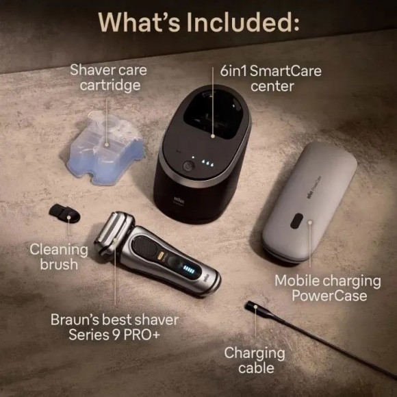 Электрическая бритва Braun S9 Pro+ 9575cc SmartCare, PowerCase