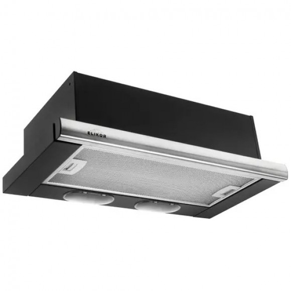 Кухонная вытяжка ELIKOR Интегра 60П-400-В2Л, черный/нерж.сталь