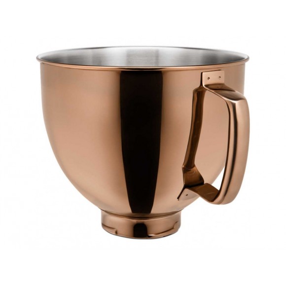 Чаша стальная с PVD покрытием 4.8 л KitchenAid, сияющий медный, 5KSM5SSBRC