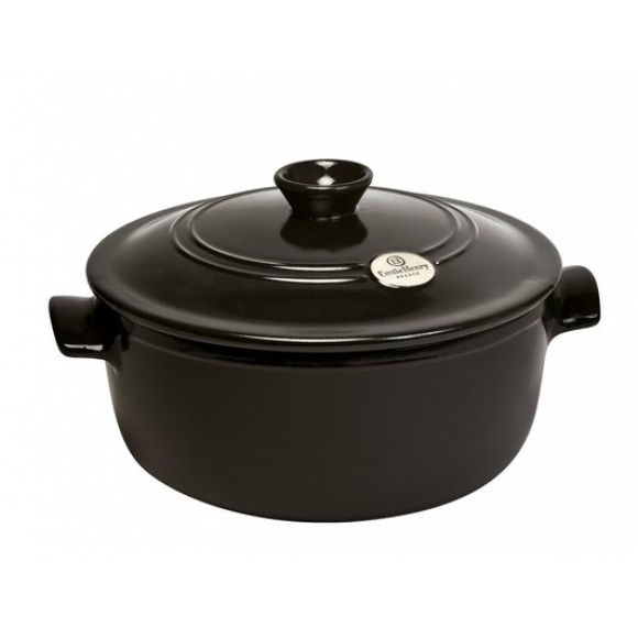 Кастрюля круглая, Emile Henry, 5,3 л базальт