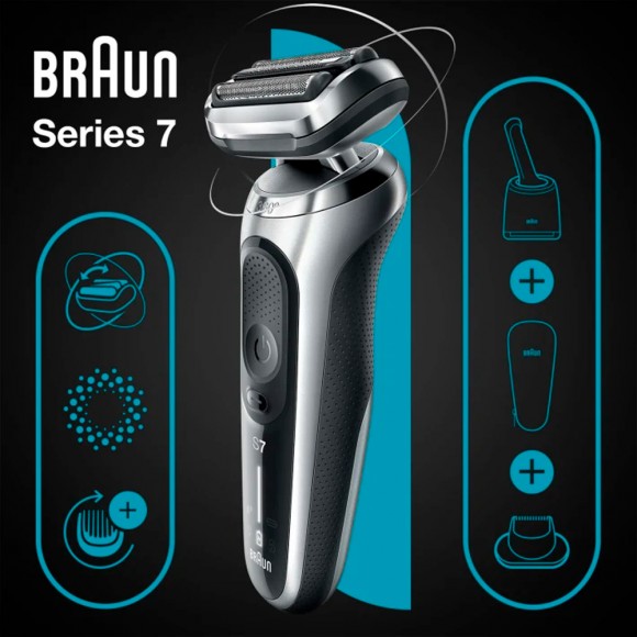 Электробритва Braun Series 7 71-S7200cc Black/Silver