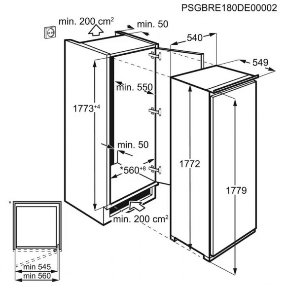 Холодильник Electrolux KRS4DE18S