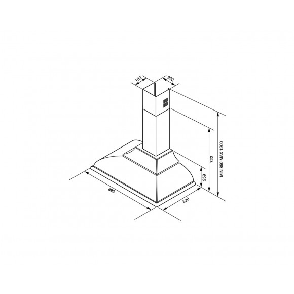 Вытяжка SMEG KC19POE кремовая