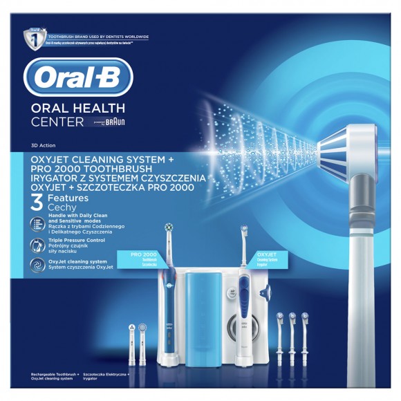 Зубной центр Brаun Oral-B ProfessionalCare OC501.535.2 OxyJet + PRO2000