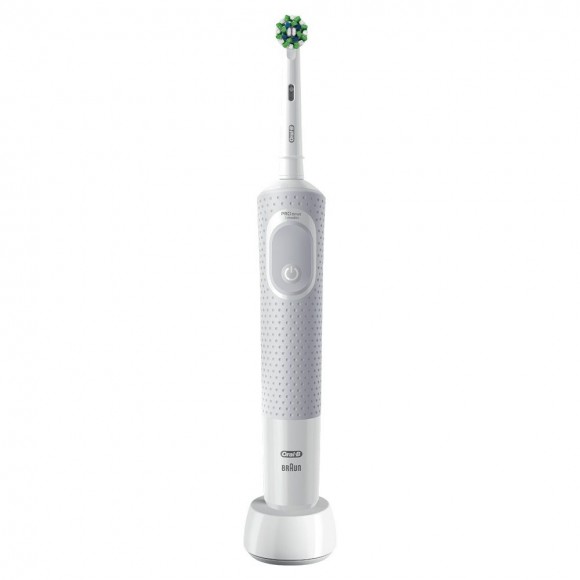 Электрическая зубная щетка Oral-B Vitality Pro D103.413.3 Cross Action Protect X Clean, белый+Насадки Oral-B CrossAction EB50RB-2, 2 шт