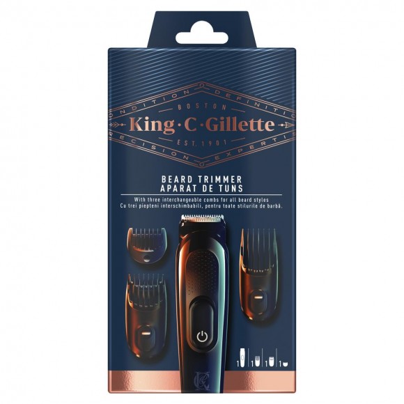 Триммер для бороды King C. Gillette технологии Braun