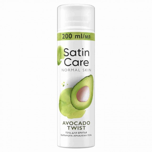 Гель для бритья Satin Care для женщин для нормальной кожи Avocado Twist, 200 мл, 2 шт.