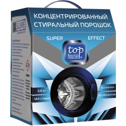 Концентрированный стиральный порошок TOP HOUSE Super Effect 3600 г 