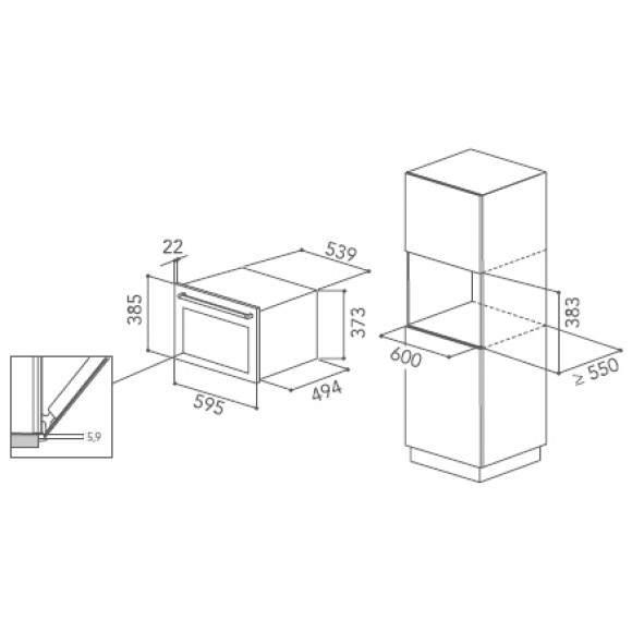 Микроволновая печь с грилем KitchenAid BlackSteel, KMQCXB 45600