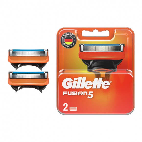 Сменные кассеты для бритья Gillette Fusion5, 2 шт