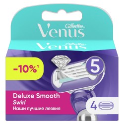 Сменные кассеты для бритвы Gillette Venus Extra Smooth Swirl, 4  шт