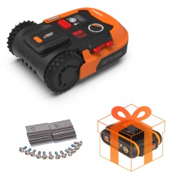 Комплект: Робот газонокосилка WORX Landroid M Plus WR165E + Набор лезвий WORX WA0190 + Аккумулятор WORX WA3551