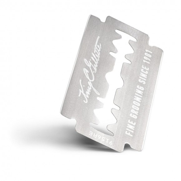 Двусторонние лезвия для бритья King C. Gillette (10 шт.), с платиновым покрытием, 10 шт.