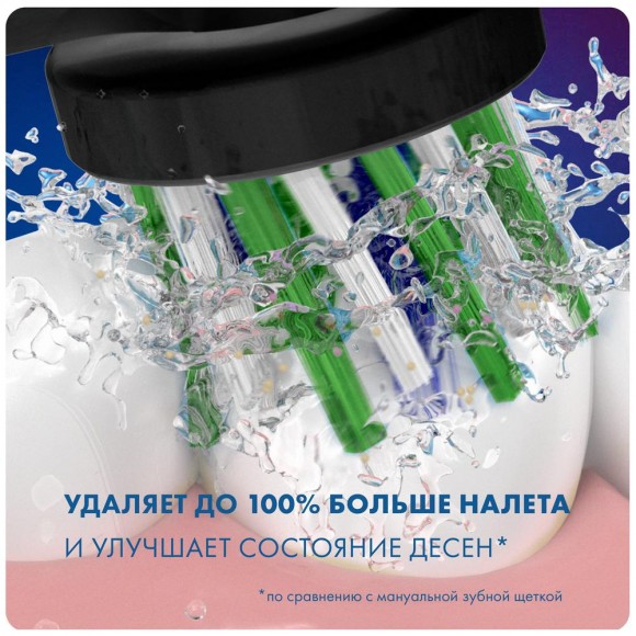 Насадка для зубных щеток Oral-B CrossAction Black EB50BRB (3 шт)