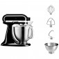 Планетарный Миксер KitchenAid ARTISAN 4.8 л, чёрный, 5KSM185PSEOB