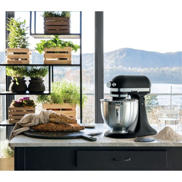 Планетарный Миксер KitchenAid ARTISAN 4.8 л, чёрный, 5KSM185PSEOB