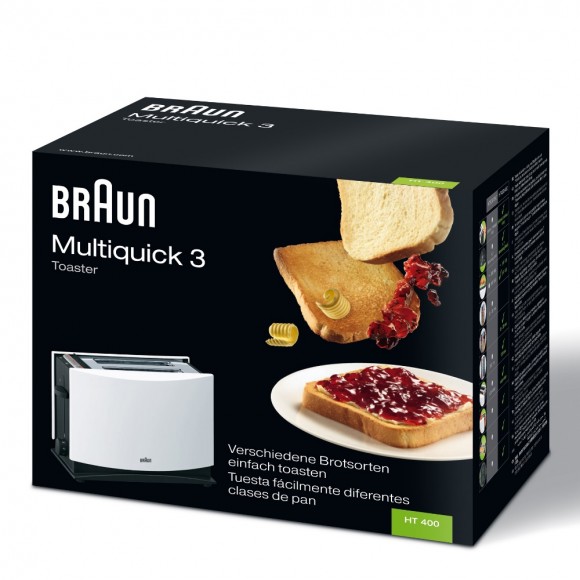 Тостер Braun MultiToast HT400WH белый