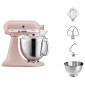 Планетарный миксер KitchenAid ARTISAN 4.8 л, розовый пух, 5KSM185PSEFT