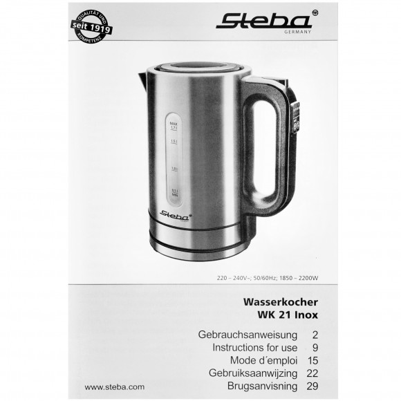 Чайник Steba WK 21 Inox