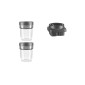 Малая чаша с ножевым блоком (2 шт) для блендера KitchenAid Artisan K400, 200 мл, 5KSB2040BBB