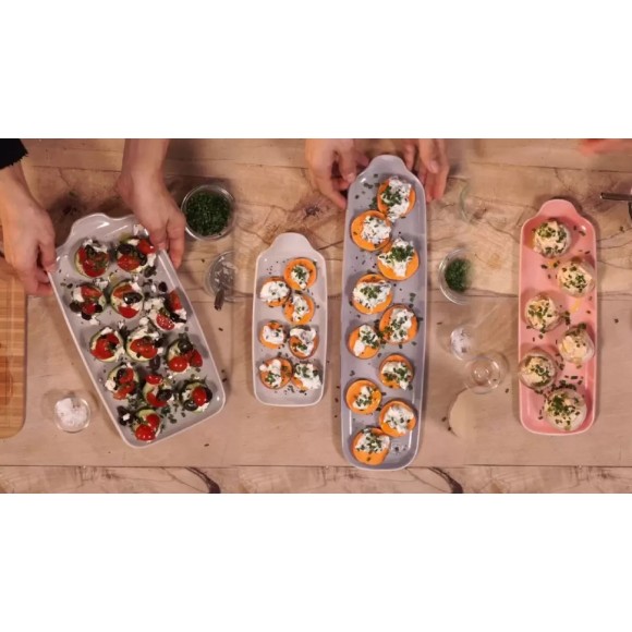 Блюдо Аперитив среднее, Emile Henry, цвет серый