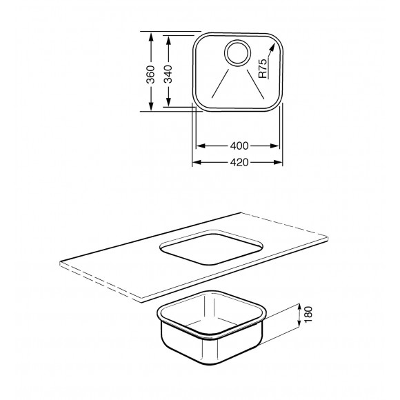 Мойка-установка SMEG UM40