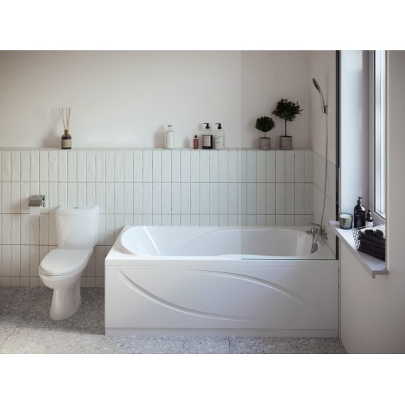 Акриловая ванна Santek Каледония 160х75 прямоугольная белая 1WH302388