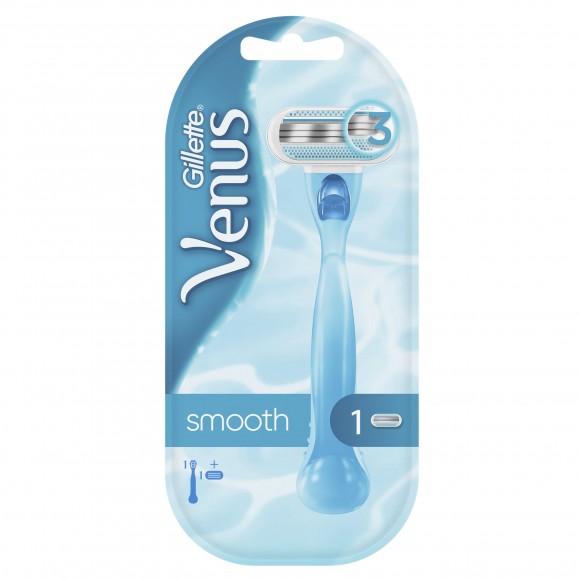 Женская бритва Gillette Venus + 1 кассета+Гель для бритья Satin Care для женщин для чувствительной кожи Aloe Vera, 75 мл