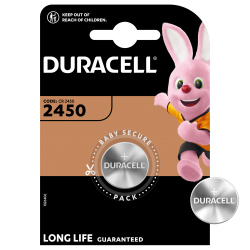 Батарейки Duracell  2450 литиевая 3v 1шт. 