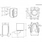 Стирально-сушильная машина встраиваемая AEG L7WBE68SI