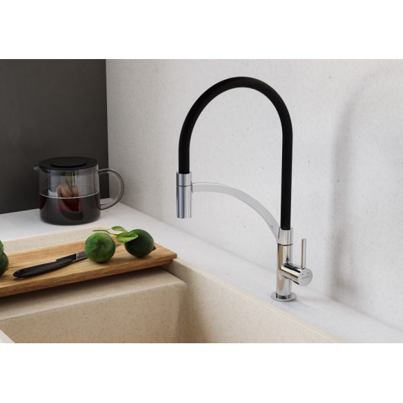 Смеситель Santek Брукс для кухни, гибкий излив, WH5A45013C001