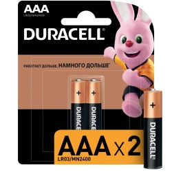 Батарейки DURACELL AAA (LR03), 2 шт