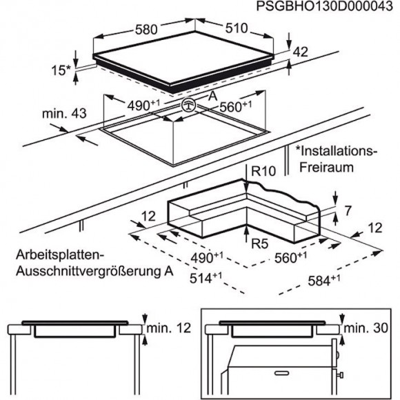 Электрическая варочная поверхность AEG HK654070IB