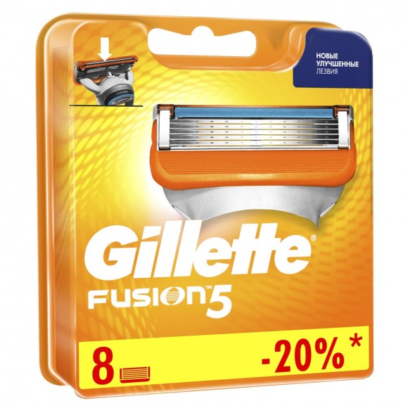 Сменные кассеты для бритья Gillette Fusion5, 8 шт