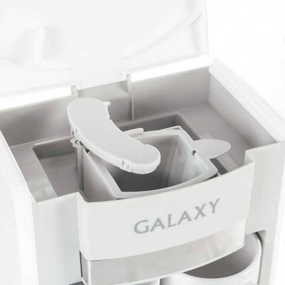 Кофеварка электрическая капельная Galaxy LINE GL 0708, белая (7010407081)