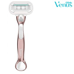 Женская бритва Gillette Venus Extra Smooth Sensitive RoseGold с металлической ручкой