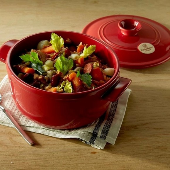 Кастрюля круглая, Emile Henry, 2,5л, 22 см гранат