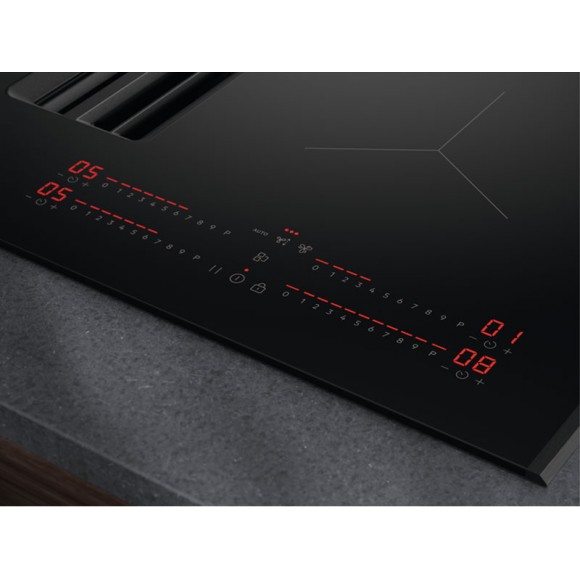 Индукционная варочная поверхность с вытяжкой AEG NCH74B01AB