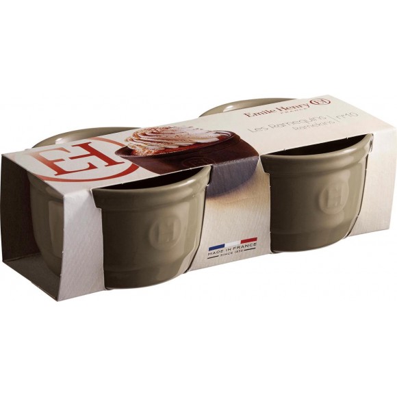 Набор из 2-х рамекинов №10 Emile Henry, флинт