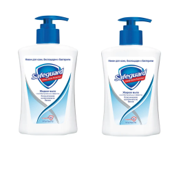 Жидкое мыло Safeguard Классическое Ослепительно белое, 225мл, 2 шт.