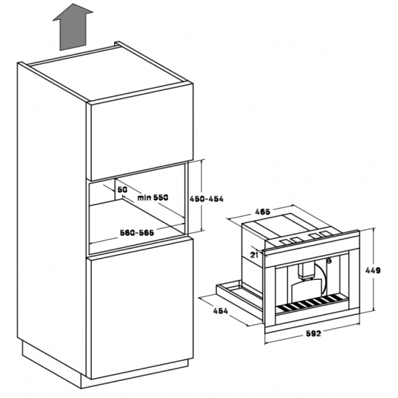 Встраиваемая кофемашина VARD VCC5K, чёрный