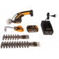 Аккумуляторные ножницы для стрижки травы и кустарников WORX в комплекте с тяпкой WG801E.5