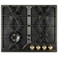 Встраиваемая варочная поверхность газовая il Monte BH-647E BLACK RUSTICO
