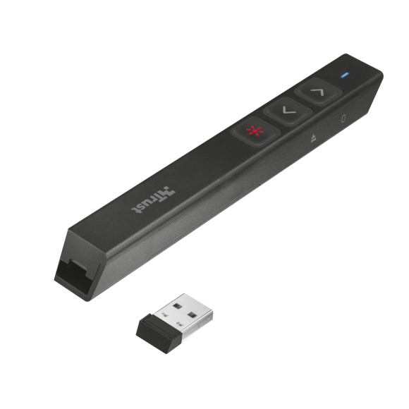 Презентор 21946 Trust SQUBE ультра тонкий с лазерной указкой