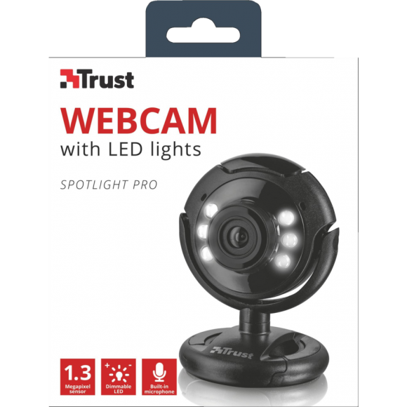 Веб-камера Trust SpotLight Pro с подсветкой и микрофоном (16428)