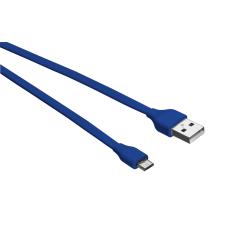 Кабель 20136 Trust MICRO-USB 1м плоский голубой