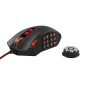 Игровая проводная мышь 19816 Trust GXT 166 MMO лазерная до 16400 dpi 18 клавиш
