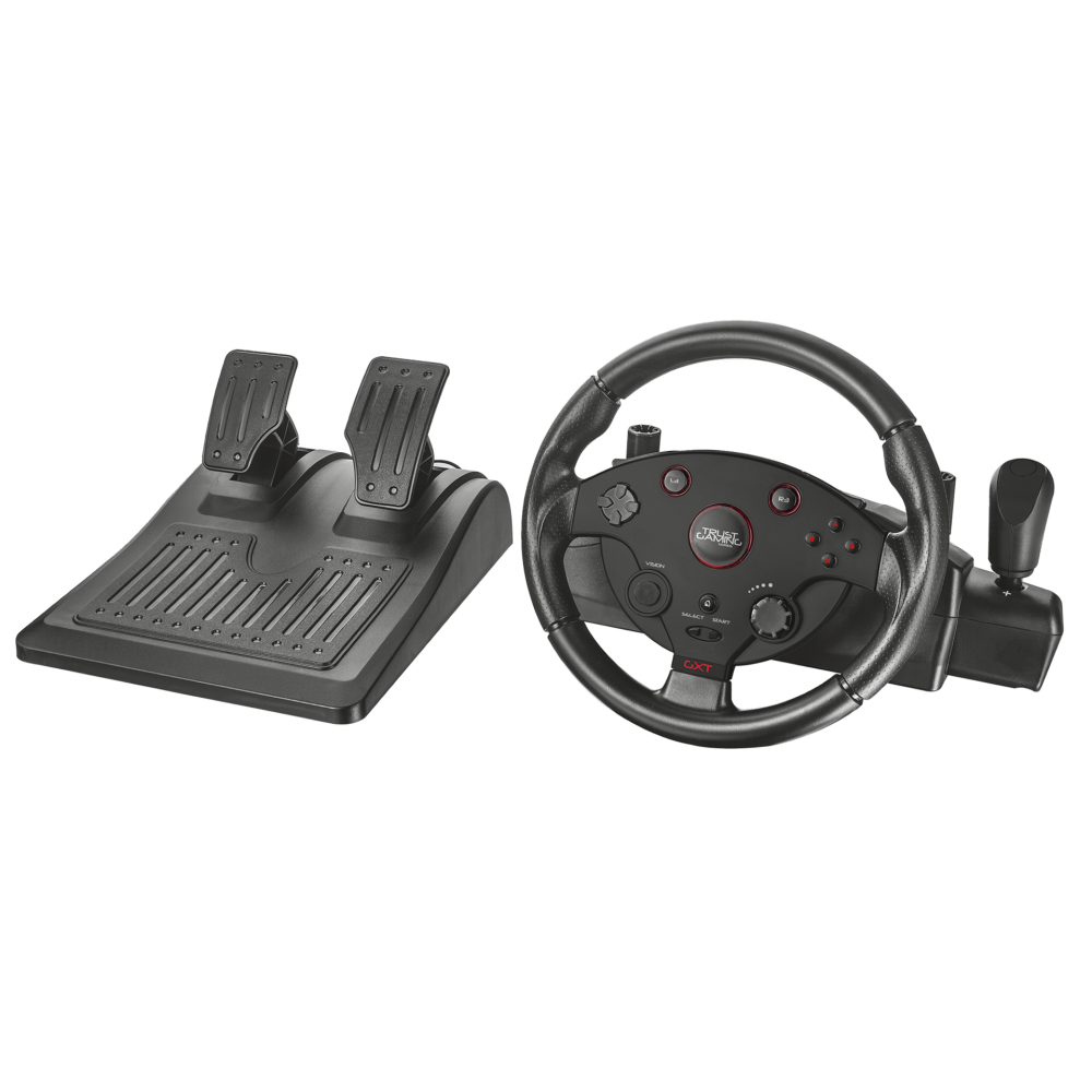 Руль с педалями для компьютера. Руль Trust GXT 288 Racing Wheel. Игровой руль Trust GXT. Trust руль t3000. Trust GXT 288.