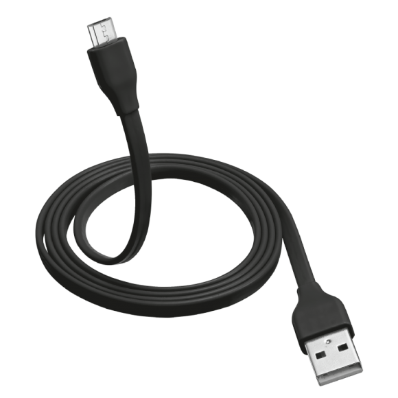 Кабель 20135 Trust MICRO-USB 1м плоский, чёрный