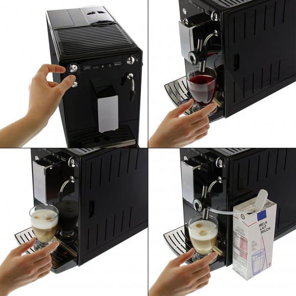 Автоматическая кофемашина Melitta Caffeo E 957-101 Solo & Perfect Milk, черная